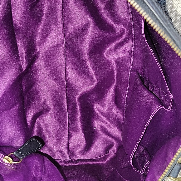 Coach Poppy Black Sequin Signature Satchel Crossbody Shoulder Bag 26438 - Picture 10 of 14